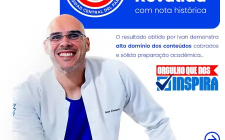 Médico formado na UCP obtém 94 pontos no Revalida e  leva o nome da universidade ao topo da medicina internacional