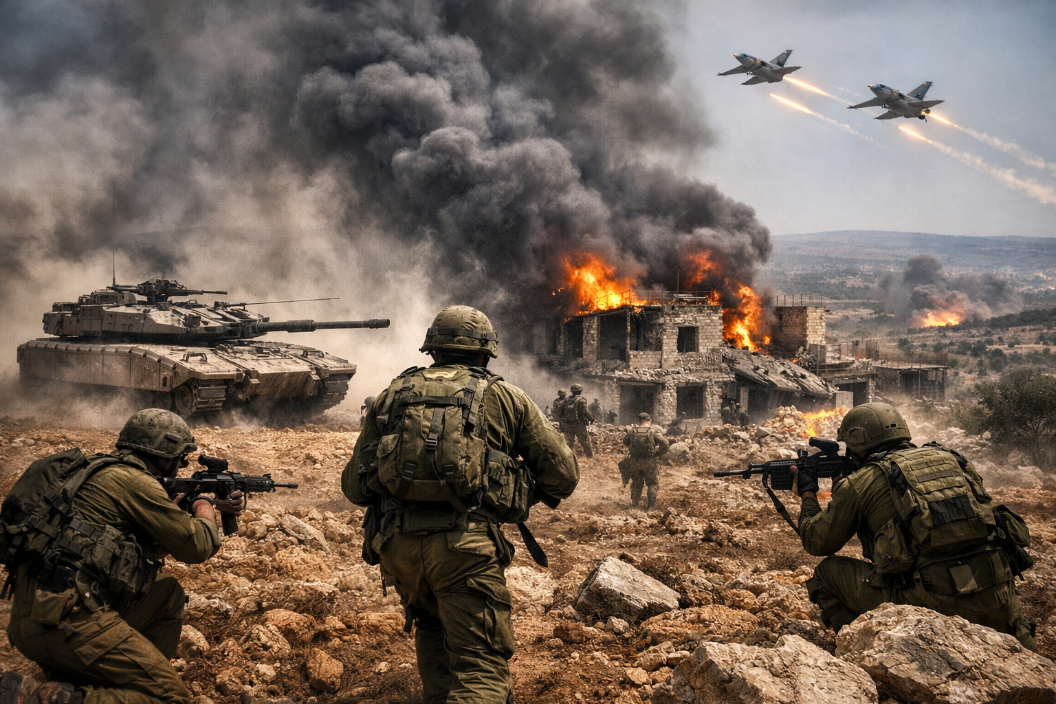 Israel inicia operação terrestre no sul do Líbano contra o Hezbollah e amplia risco de escalada no Oriente Médio