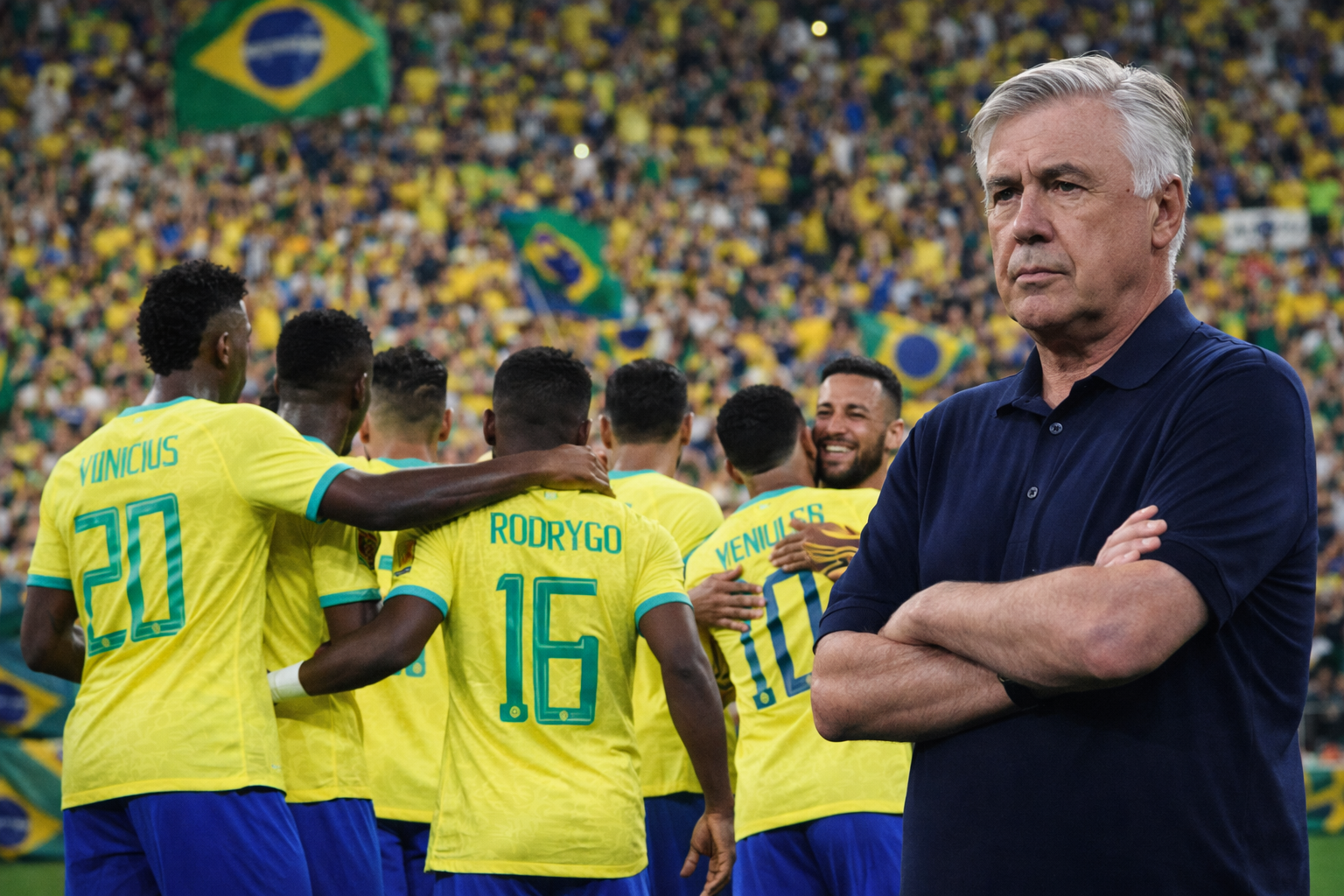 Ancelotti sente clima de decisão na Seleção e acredita no hexa: “Pressão e carinho enormes”